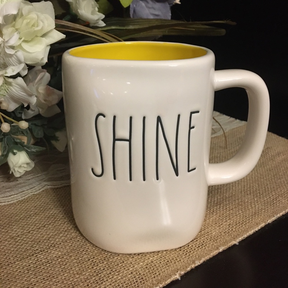 Rae Dunn Shine Mug - Yellow Inside